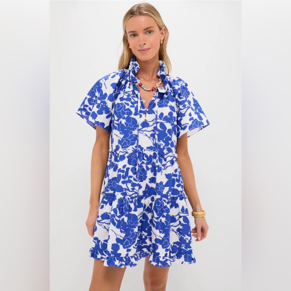 Tuckernuck Hyacinth House Blue and White Floral Mini Dress